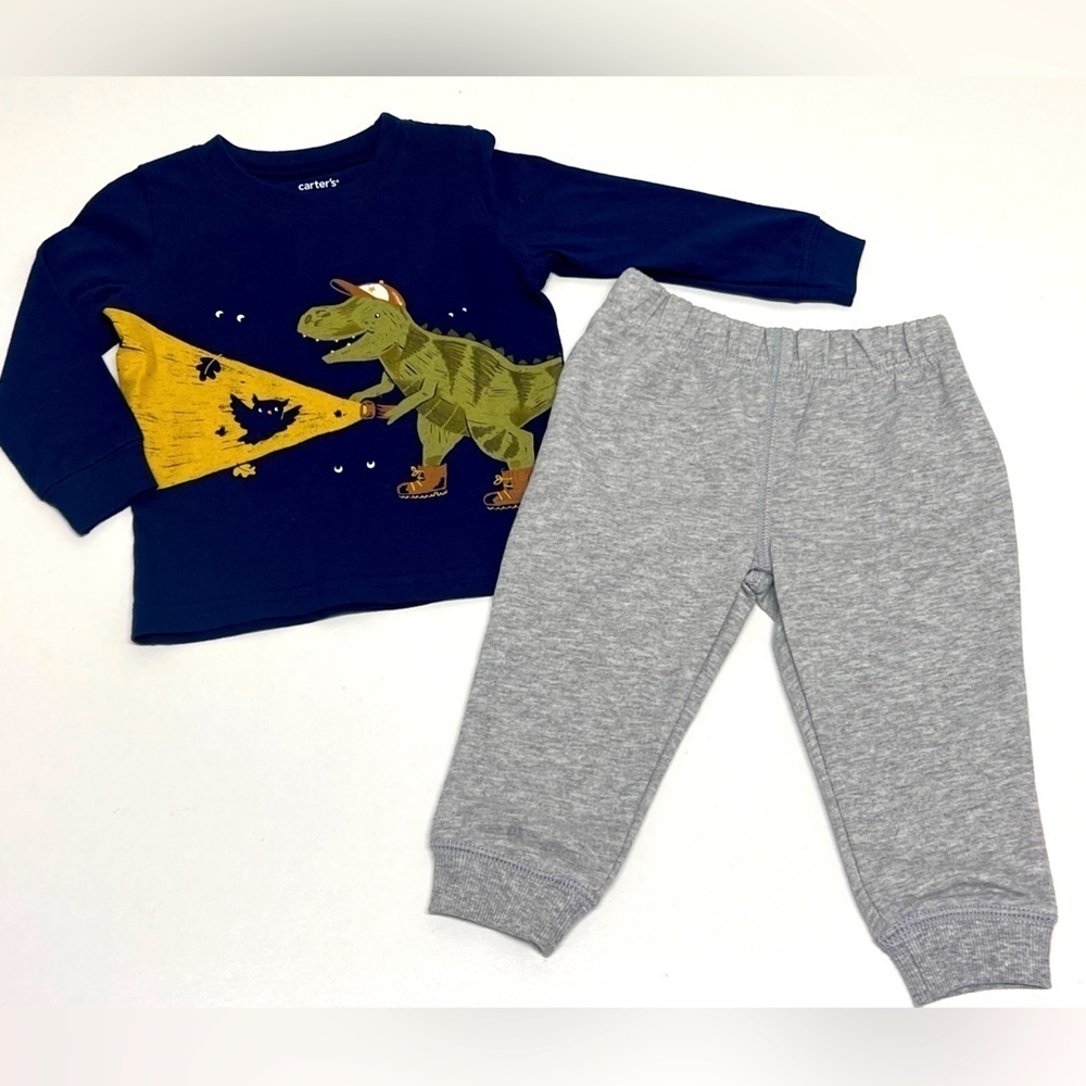 CARTER'S - Boys Baby & Toddler 2 Piece Long Sleeve & Jogger Pant Outfit Set